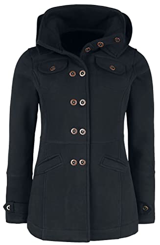 RED by EMP Damen schwarze Übergangsjacke aus Sweatstoff XXL von RED by EMP