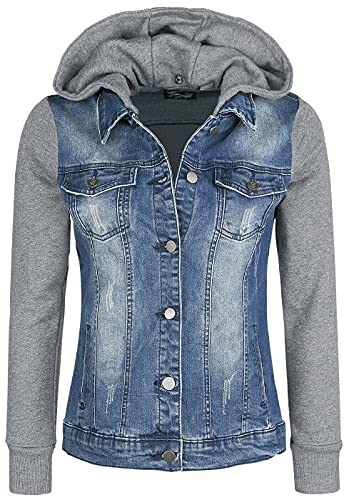 RED by EMP Damen blau-graue Jeansjacke L von RED by EMP