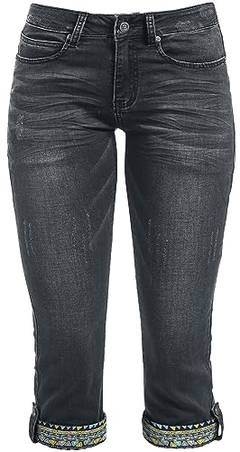 RED by EMP Damen dunkelgraue Jeans-Bermuda 29 von RED by EMP