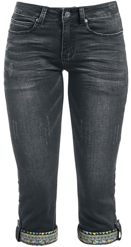 RED by EMP Damen dunkelgraue Jeans-Bermuda 31 von RED by EMP