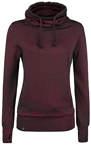 RED by EMP Damen dunkelrote Pullover mit hohem Kragen L von RED by EMP