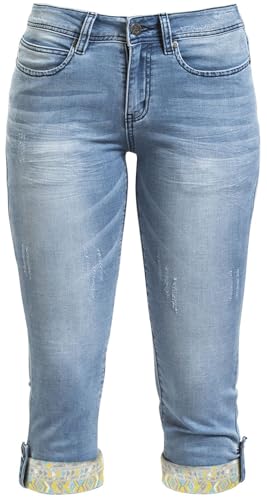 RED by EMP Damen hellblaue Jeans-Bermuda 31 von RED by EMP