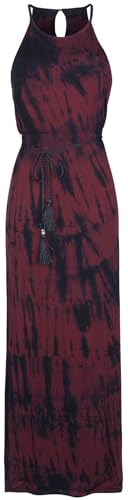RED by EMP Damen rot-schwarzes Maxikleid mit Batik-Muster M von RED by EMP