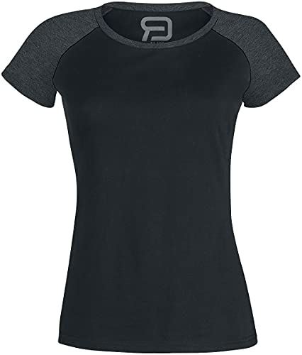 RED by EMP Damen schwarz-graues T-Shirt 3XL von RED by EMP