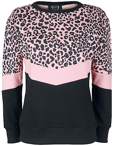 RED by EMP Damen schwarz-rosa Sweatshirt mit Leo Print L von RED by EMP