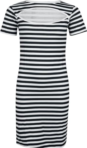 RED by EMP Damen schwarz-weißes kurzes Kleid mit Cut-Out-Ausschnitt XL von RED by EMP