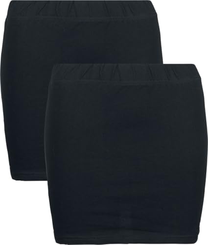 RED by EMP Damen schwarzer Basic Mini-Rock im Doppelpack S von RED by EMP