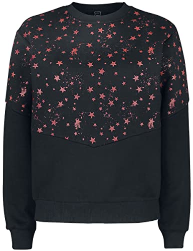 RED by EMP Damen schwarzes Sweatshirt mit Sternen L von RED by EMP