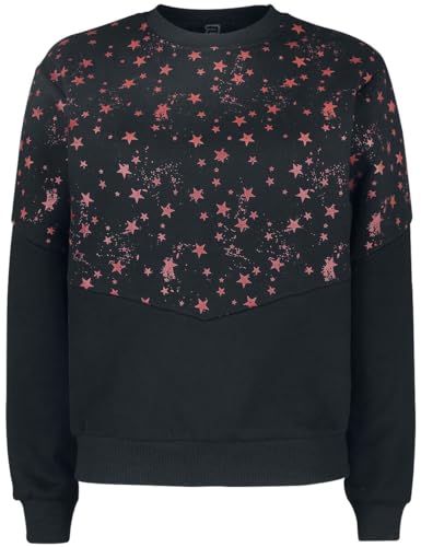 RED by EMP Damen schwarzes Sweatshirt mit Sternen M von RED by EMP