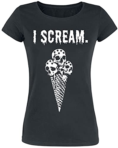 RED by EMP Damen schwarzes T-Shirt mit Print XXL von RED by EMP