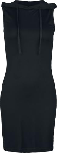 RED by EMP Damen schwarzes kurzes Kleid mit Kapuze XXL von RED by EMP