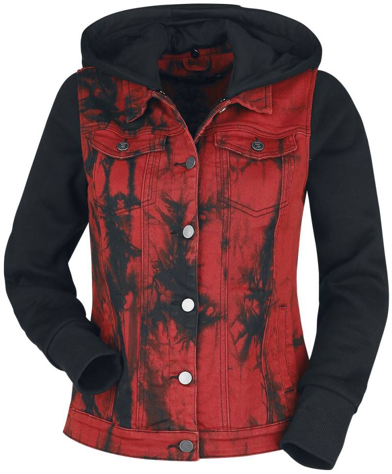 RED by EMP Denim Soul Jeansjacke schwarz rot in M von RED by EMP