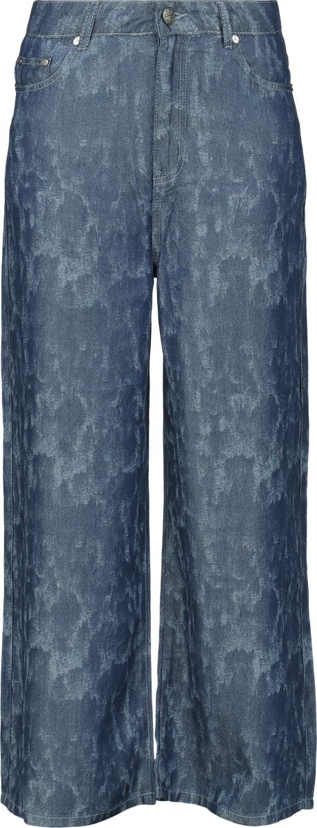 RED by EMP EMP Street Crafted Design Collection - Wide Leg Pants Stoffhose blau in W27L32 von RED by EMP