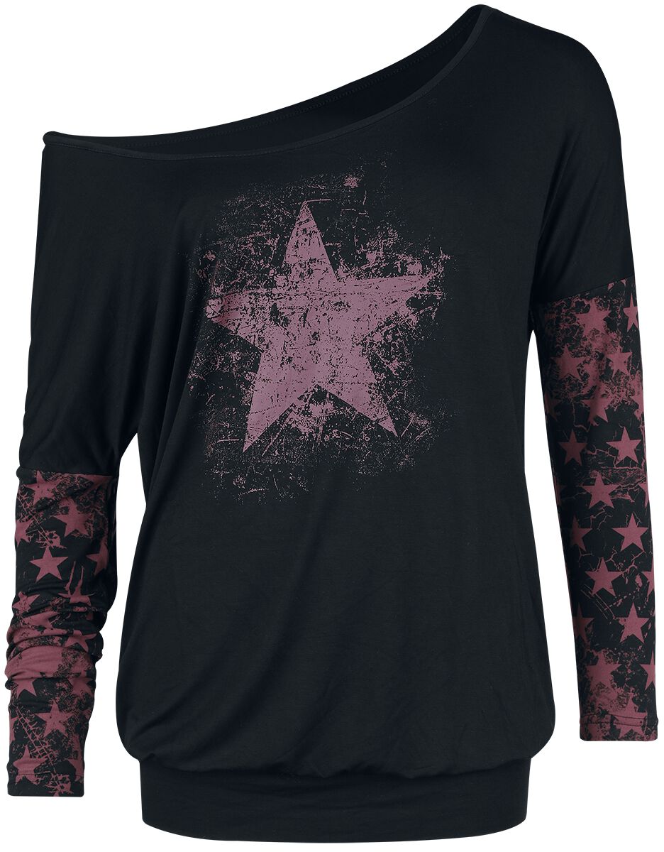 RED by EMP Fast And Loose Langarmshirt schwarz in M von RED by EMP