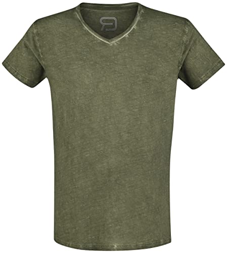 RED by EMP Herren Oliv-grünes Basic T-Shirt L von RED by EMP