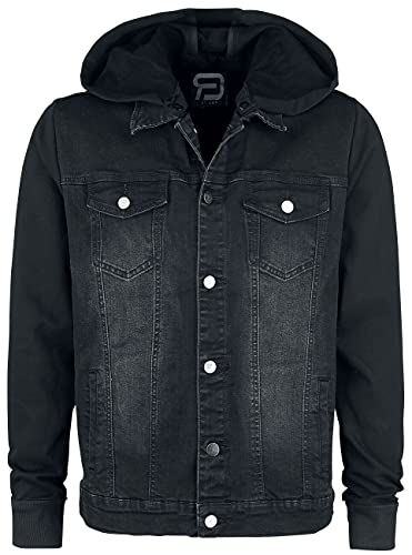 RED by EMP Herren dunkelgraue Jeansjacke mit Kapuze XXL von RED by EMP