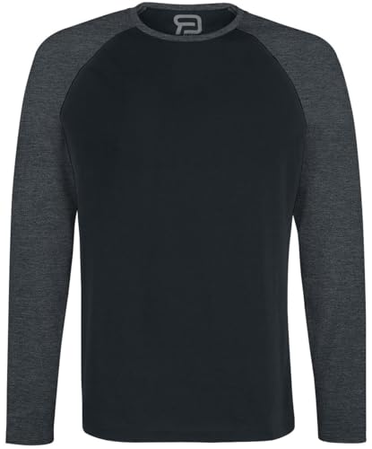 RED by EMP Herren schwarz-graues Langarmshirt 5XL von RED by EMP