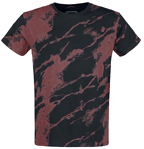 RED by EMP Herren schwarz-rotes Batik T-Shirt M von RED by EMP