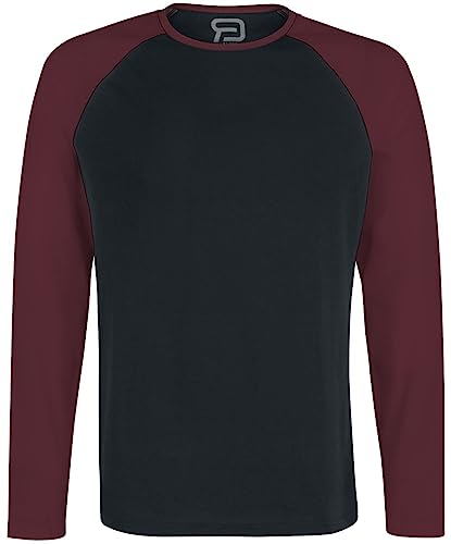 RED by EMP Herren schwarz-rotes Langarmshirt 5XL von RED by EMP