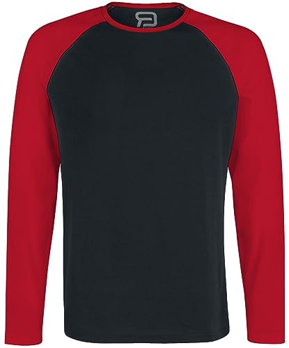 RED by EMP Herren schwarz-rotes Langarmshirt L von RED by EMP