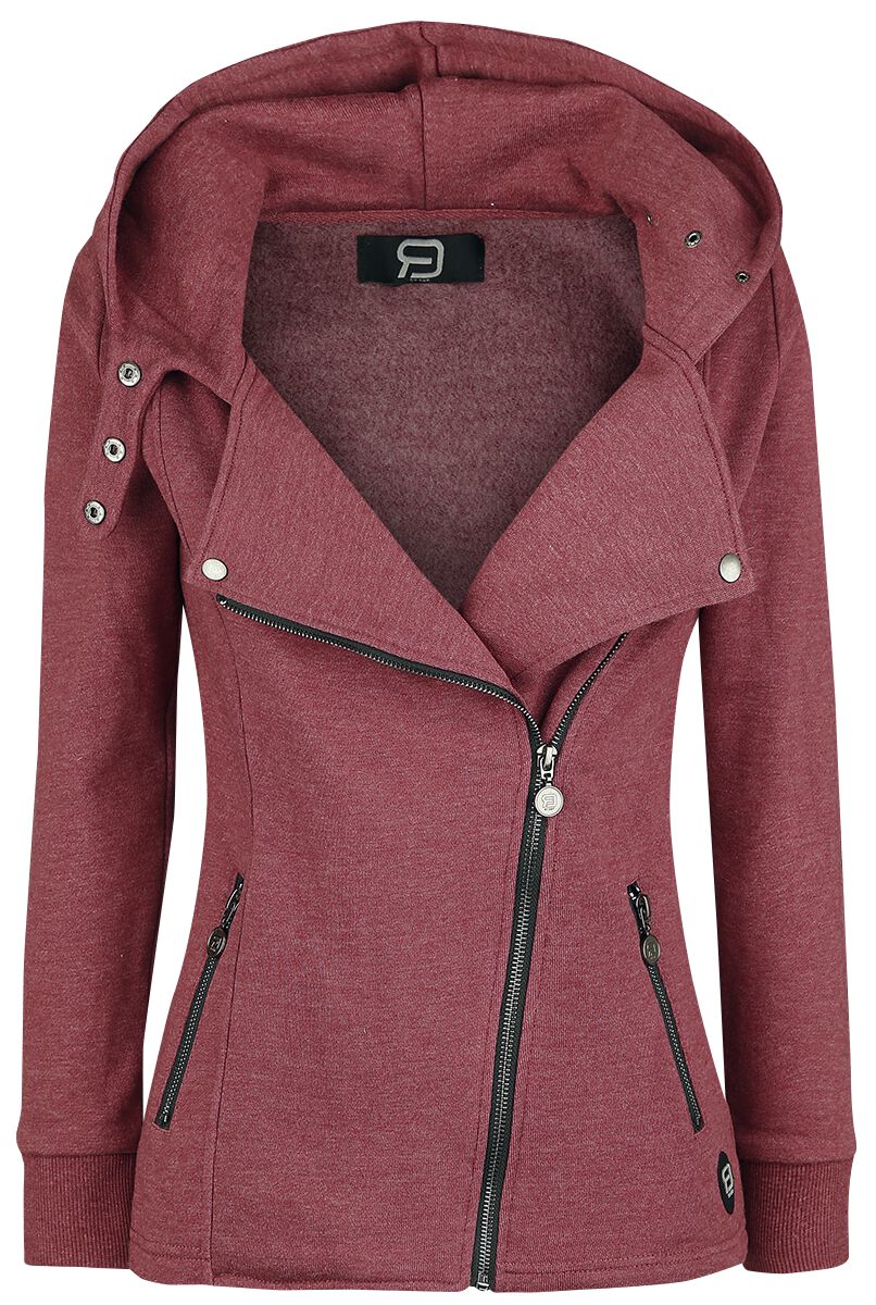 RED by EMP Let It Rock Kapuzenjacke rot meliert in XL von RED by EMP