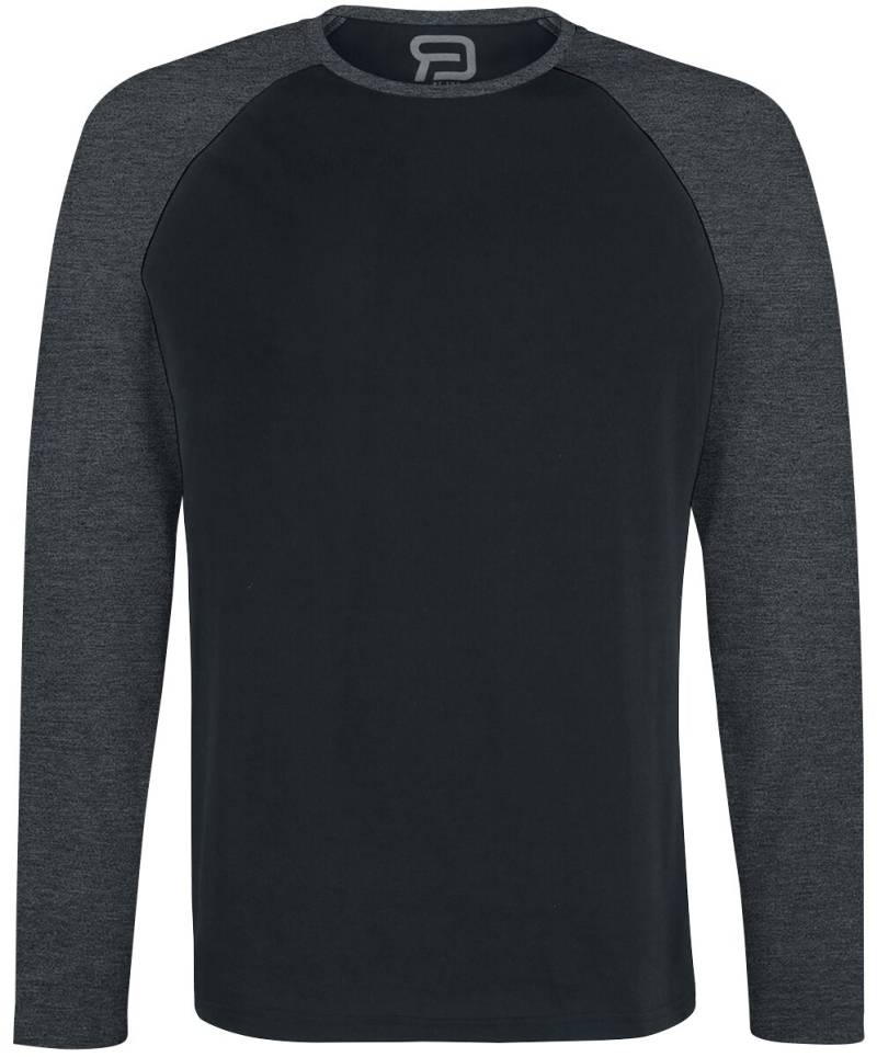 RED by EMP Long Raglan Road Langarmshirt schwarz dunkelgrau in 5XL von RED by EMP