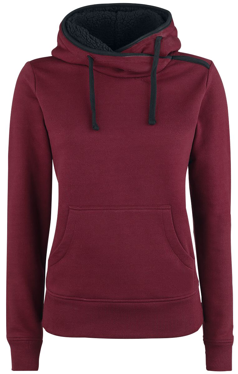 RED by EMP No Bravery Kapuzenpullover bordeaux in S von RED by EMP