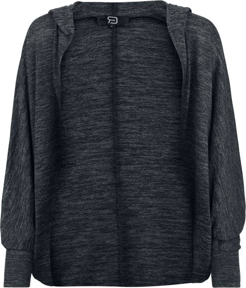 RED by EMP Overlay Hood Cardigan grau meliert in S von RED by EMP