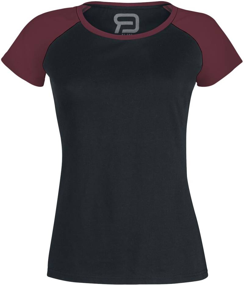 RED by EMP Short Raglan Road T-Shirt schwarz bordeaux in XL von RED by EMP
