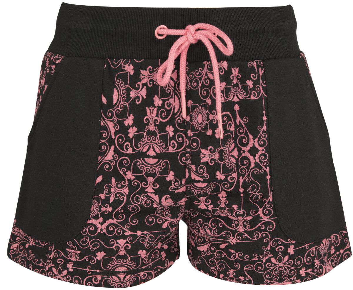 RED by EMP Shorts with pink ornaments Short schwarz in L von RED by EMP