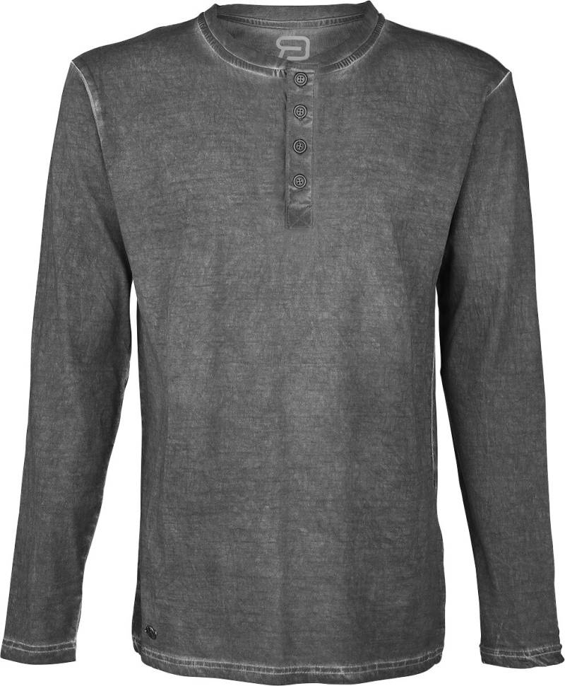 RED by EMP Spray Dye Henley Langarmshirt dunkelgrau in XL RED by EMP Spray Dye Henley Langarmshirt dunkelgrau in XL von RED by EMP