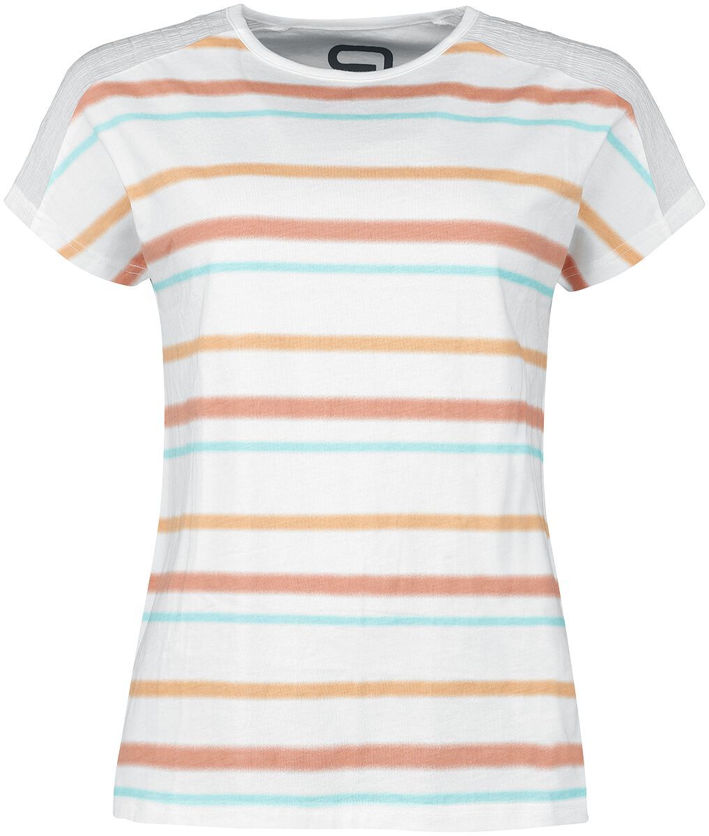 RED by EMP T-Shirt with Stripes T-Shirt weiß in L von RED by EMP