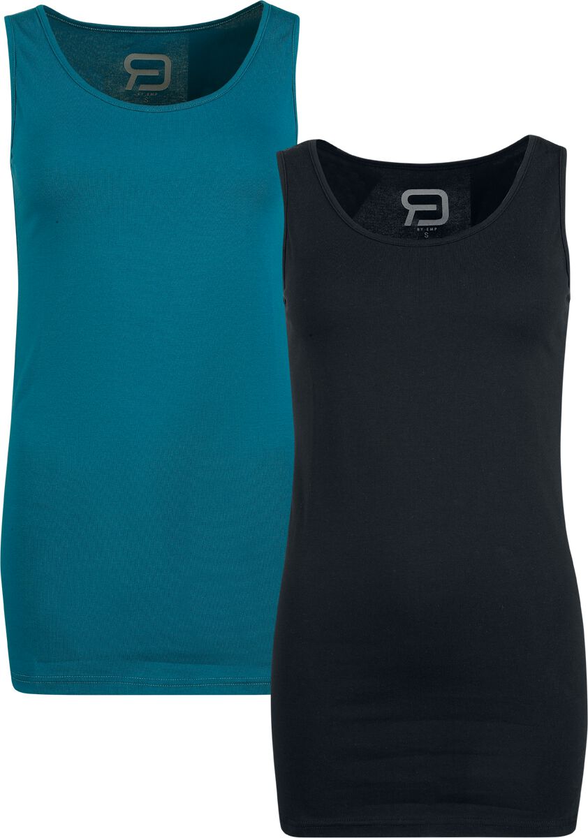 RED by EMP  Top schwarz petrol in XL von RED by EMP