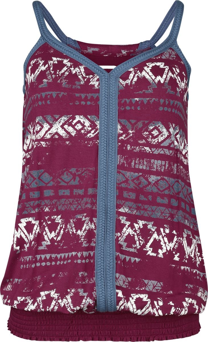 RED by EMP Top with Aztecs Print Top rot in L von RED by EMP