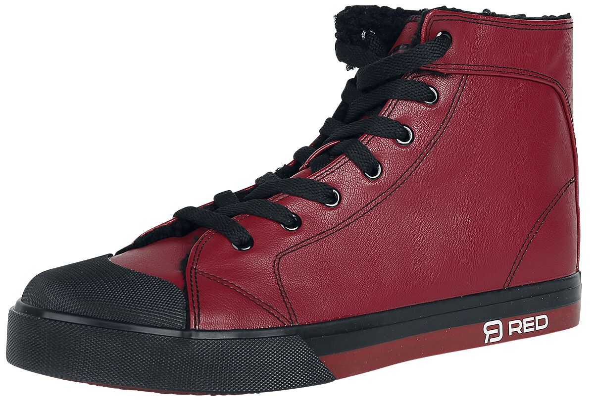 RED by EMP Walk The Line Sneaker high dunkelrot in EU36 von RED by EMP