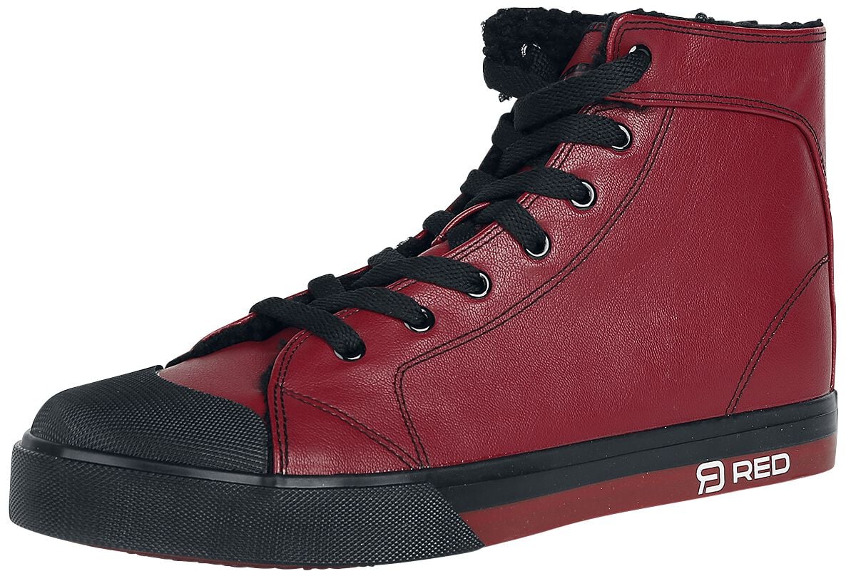 RED by EMP Walk The Line Sneaker high dunkelrot in EU41 von RED by EMP