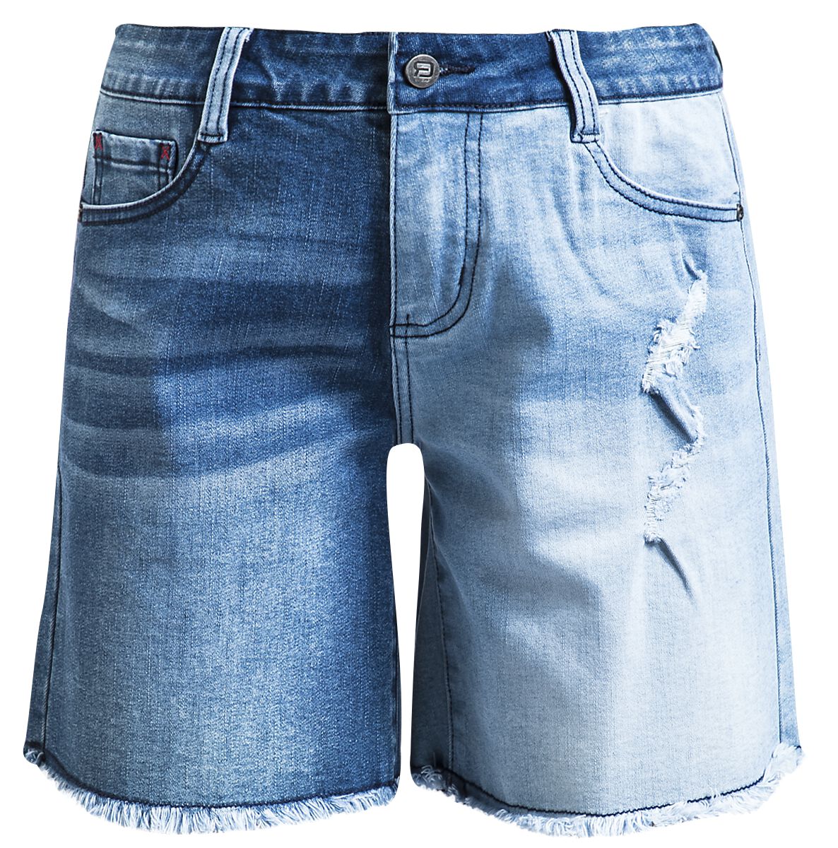 Short für Damen  blau "Jeans Shorts mit Destroy Detail" von RED by EMP von RED by EMP