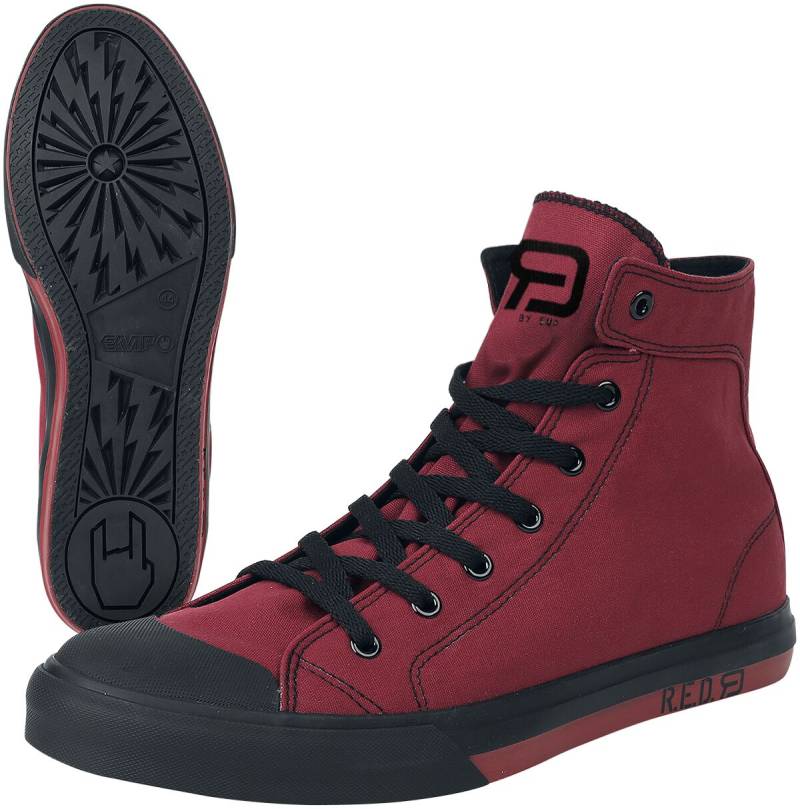 Sneaker high   rot "Walk The Line" von RED by EMP von RED by EMP