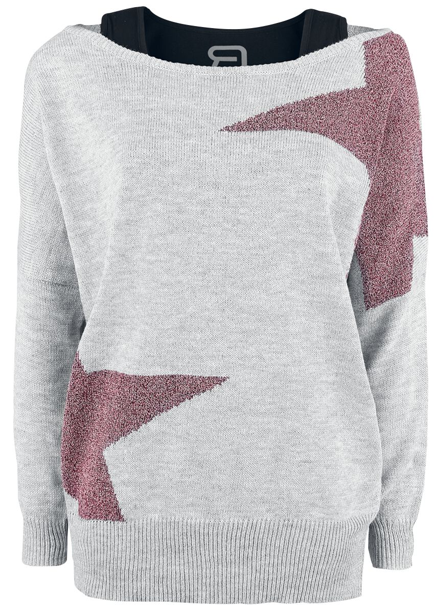 Sweatshirt für Damen  grau/schwarz "Cut Me Loose" von RED by EMP von RED by EMP