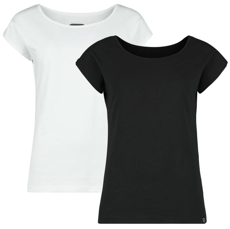 T-Shirt für Damen  schwarz/weiß "Double Pack T-Shirts" von RED by EMP T-Shirt für Damen  schwarz/weiß "Double Pack T-Shirts" von RED by EMP von RED by EMP