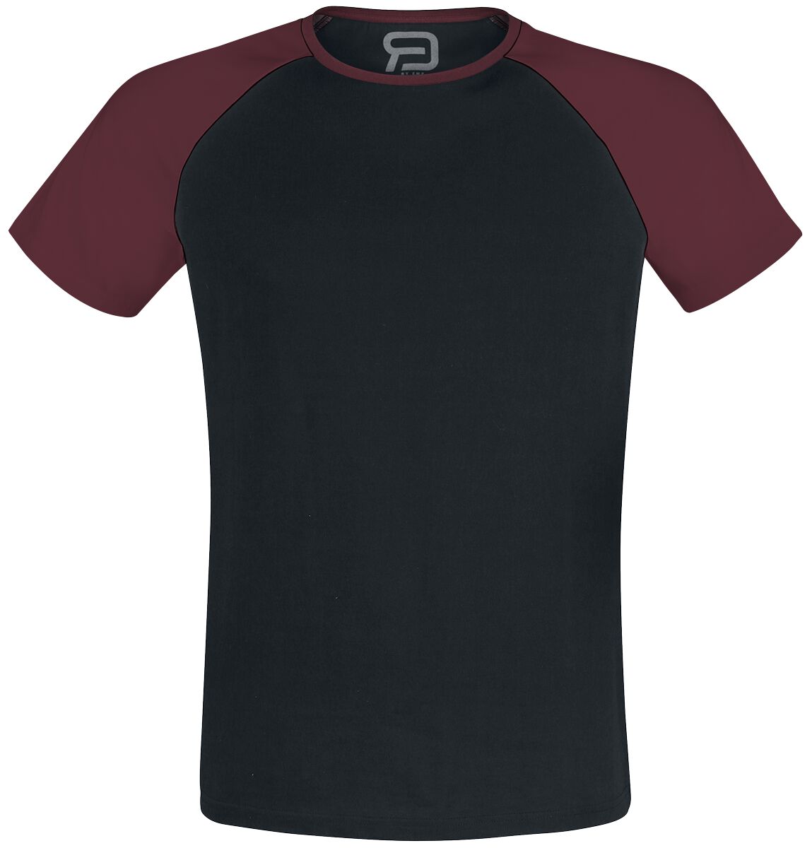 T-Shirt für Männer  schwarz/bordeaux "Short Raglan Road" von RED by EMP von RED by EMP