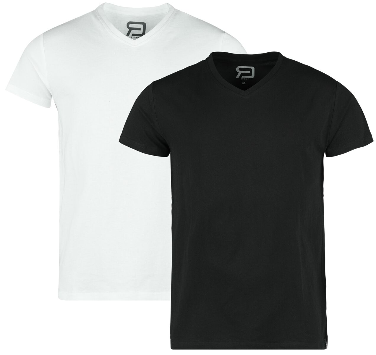 T-Shirt für Männer  schwarz/weiß "Double Pack T-Shirts" von RED by EMP von RED by EMP