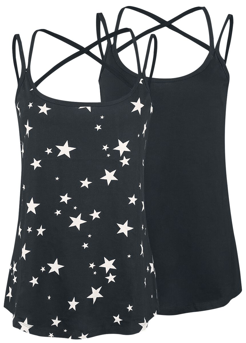 Top für Damen  schwarz "Doppelpack Tops - Do What You Want" von RED by EMP von RED by EMP