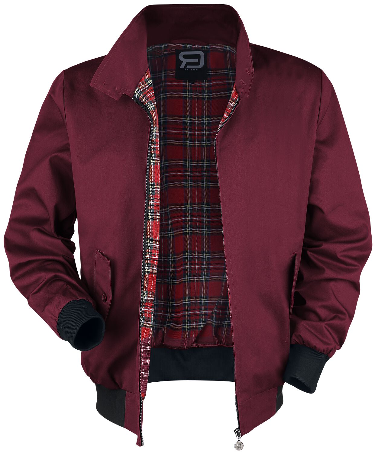 Übergangsjacke für Männer  bordeaux "Larger Than Life Bomber Jacket" von RED by EMP von RED by EMP