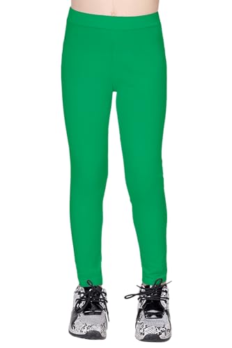 REDAR Leggings Mädchen Kinder Einfarbige Baumwoll Leggings Ganzkörperansicht Radfahren Freizeitkleidung Nicht durchsichtige Strumpfhosen Praktische Hosen für Kinder im Alter von 2 bis 13 Jahren von REDAR