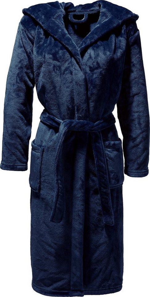 REDBEST Bademantel Unisex-Bademantel "Perris" mit Kapuze, Langform, Fleece, mit Kapuze, default, Fleece Uni von REDBEST