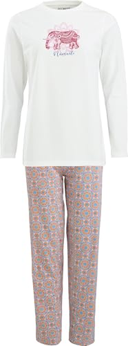 REDBEST Damen-Schlafanzug Elefant zartrosa Größe 36 - mit Durchzugsband und Eingriffstaschen, weich und anschmiegsam von REDBEST