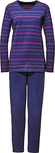 REDBEST Damen-Schlafanzug Single-Jersey lila Größe 48 von REDBEST