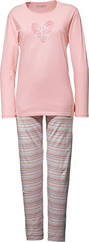 REDBEST Damen-Schlafanzug Single-Jersey rosé Größe 42 von REDBEST