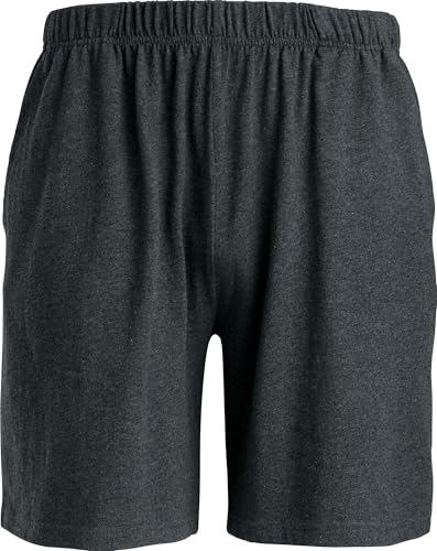REDBEST Herren-Hose, kurz Single-Jersey anthrazit meliert Größe 52 von REDBEST